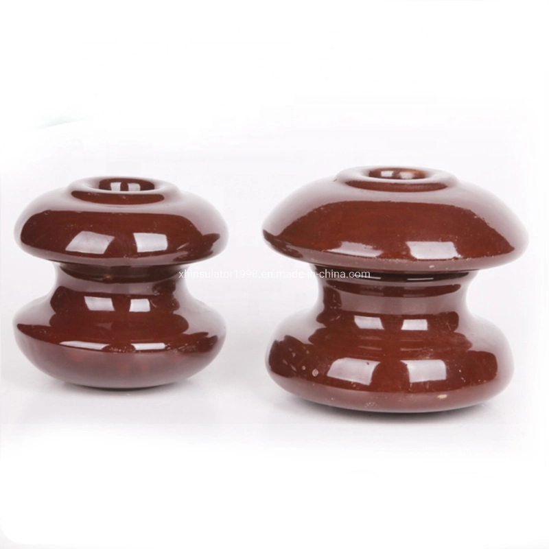 Low Voltage Electrical Insulator Brown ED-2b Shackle Porcelain Insulator